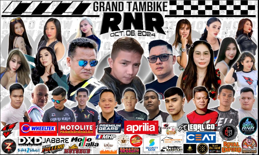 Grand Tambike RNR event banner with sponsors